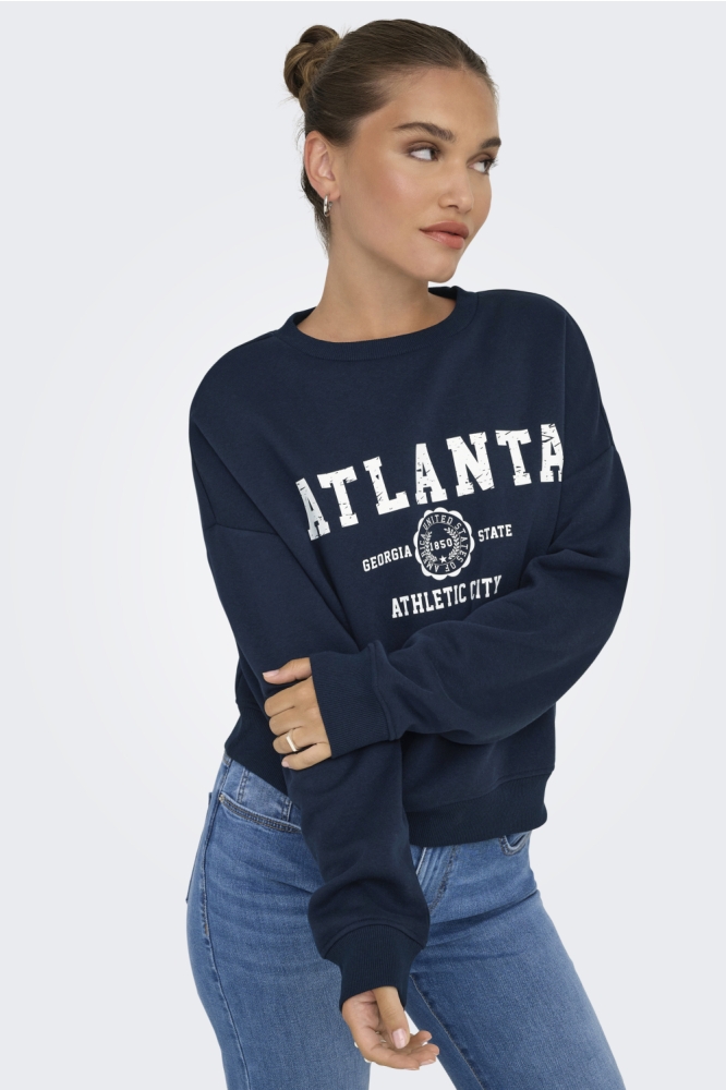 ONLSWEAT LIFE L/S CREW O.SIZE STATE 15254183 SKY CAPTAIN/ATLANTA